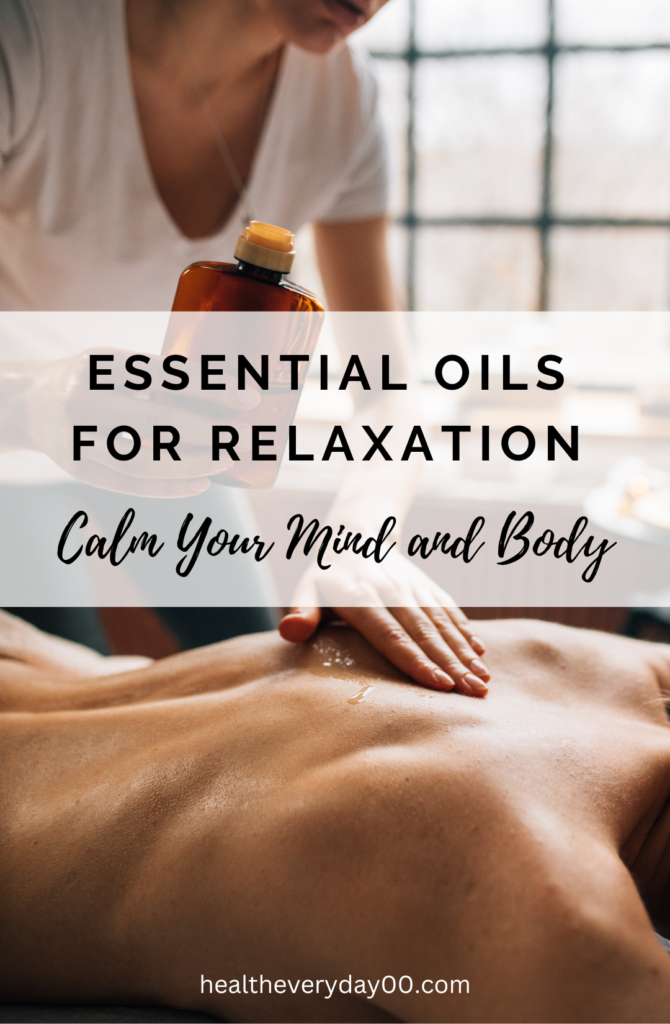 Essential oils for relaxation