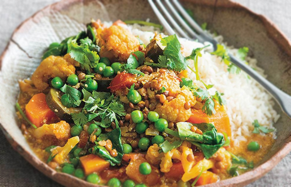 Lentil and Vegetable Curry for healthy meal planning