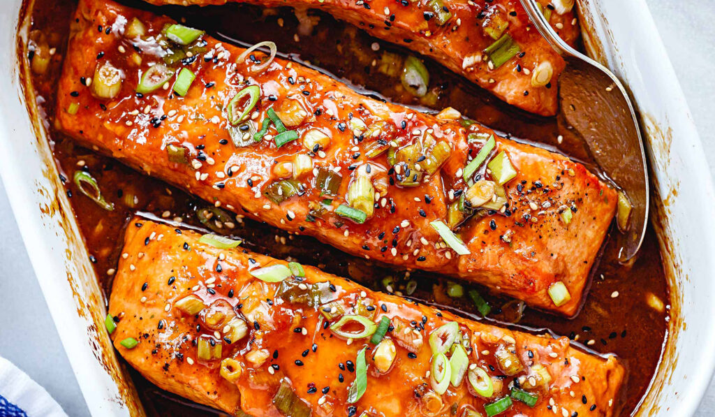 Baked Teriyaki Salmon for healthy meal planning