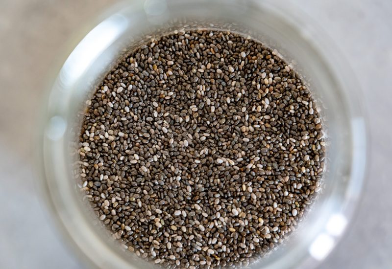 Flaxseeds and chia seeds